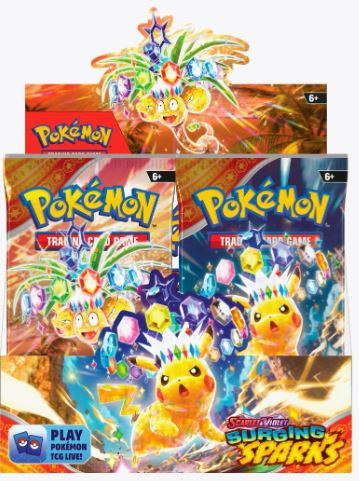 Pokemon SV08: Surging Sparks Booster Box | Card-Shack LLC